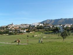 Veiw over the course to Puebla Aida towe