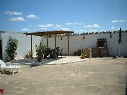 Bungalow patio area