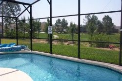 View of pool & tee