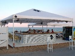Cocktail bar on the beach