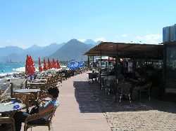 One of the nearby beach bars