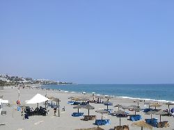 beach in front of apartments