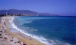 Albir beach at hand, Blue flag bathing,