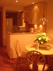 Attractive modern open plan kitchen