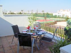 TERRACE VIEW FROM BEDROOM DOORWAY