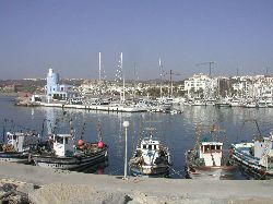 Duquesa from the end of the marina