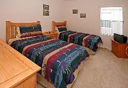 This is one of the twin bedrooms