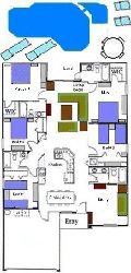 Floor plan of villa