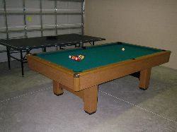 Our 8ft slate bed pool table.