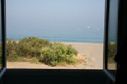 The view from one of the bedrooms