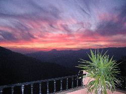 Sunset from the terrace