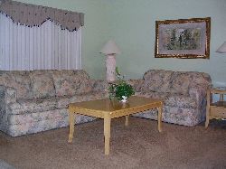 Formal living room with sleeper sofa