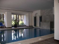 Heated indoor pool, gym and sauna
