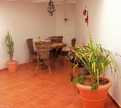 Rear covered dining area