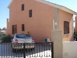 Front of villa parking area