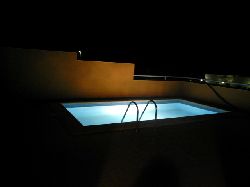 pool at night