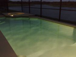 Pool at night