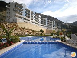 View of apartment from pool