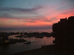 Stunning sunset from the balcony