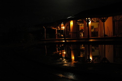 Villa at night