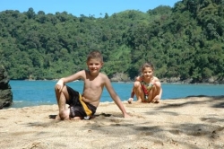 My children at Englishman's Bay