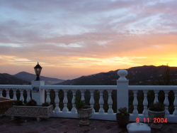 Sunset view to the sea