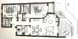 Planview layout of Apartment