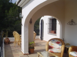 Covered and open terrace