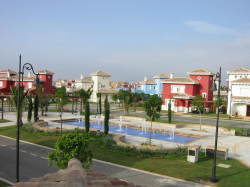 Foutain view in resort