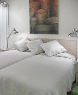 bedroom open to the terrace