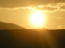 sunset over seron