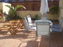 Patio seating area