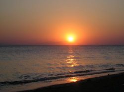 Sunset from our beach