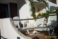 Front sun terrace overlooking pool