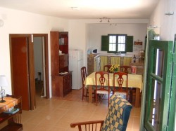 dining and kitchen area