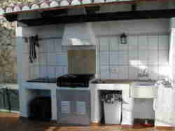 Large Gas BBQ and Food Prep Area