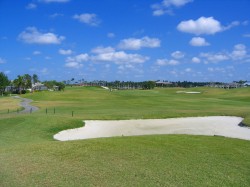 Looking down the Golf Course