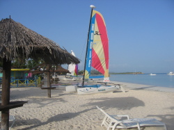 Water sports on Dickenson Bay