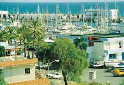 The view of the marina from the villa