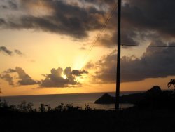 View at dusk