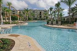 community pool with waterslide