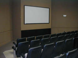 movie theater at the clubhouse