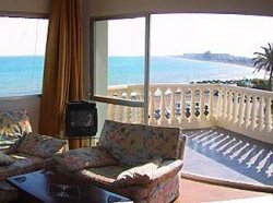 Views to the sea from the living room
