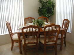 open plan dining area