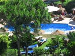 Over 18's pool from balcony