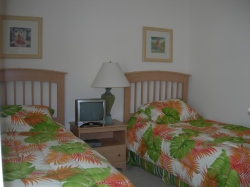 One of the twin bedrooms