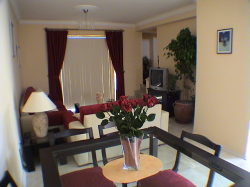 Dinning area inside with another outside