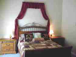 Romantic bedroom with us queen bed