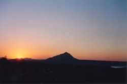 Sunset view from terrace
