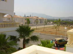 Side view from front terrace